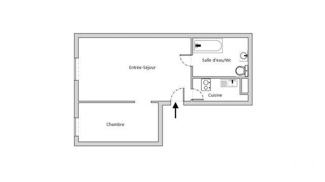 Appartement F2 à vendre - 2 pièces - 22.48 m2 - PARIS - 75003 - ILE-DE-FRANCE - Century 21 République