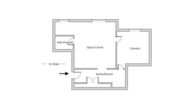 Appartement F2 à vendre - 2 pièces - 40.0 m2 - PARIS - 75009 - ILE-DE-FRANCE - Century 21 République