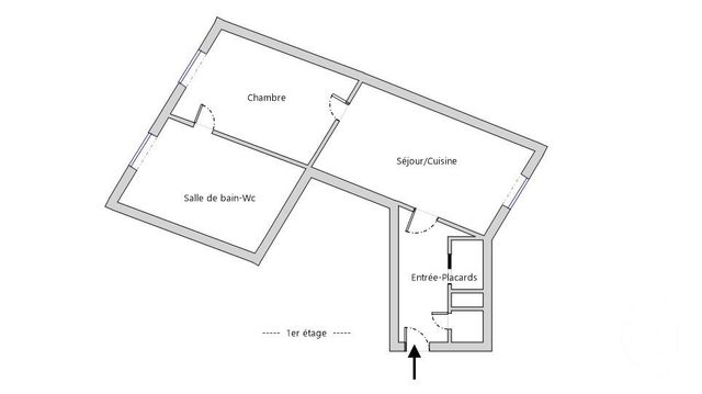 Appartement F2 à vendre - 2 pièces - 37.6 m2 - PARIS - 75010 - ILE-DE-FRANCE - Century 21 République